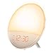 Produktbild Lichtwecker, Mpow LED Wake-up Licht Wecker Wake-up light, Digitaler Wecker, Sonnenaufgangssimulation, 6 natürliche Töne, 20 Helligkeit, FM Radio, Schlummerfunktion, Tageslichtwecker, Touch Nachtlicht.