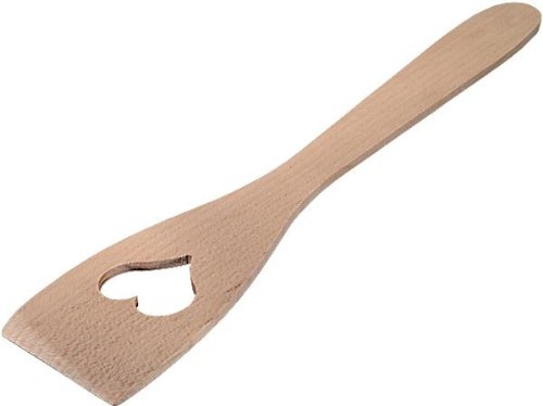 Hofmeister Holzwaren Pfannenwender, mit Herz, aus Buchenholz
