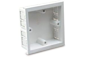 UNIVOLT SUPPLIED BY THE LAMP POST Univolt SLB1 - Chamfered Edge Dado 1 Gang Single Accessory Box. Single back box