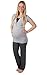 Rachel Sleepsuit / 2 in 1 Umstandsschlafanzug Sleep Shirt Shorts Pyjamas Sleepwear Nursing Pyjamas -  Grey - Medium