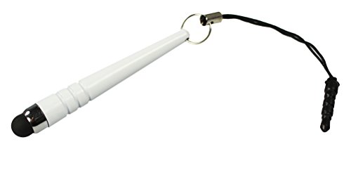 COM-FOUR Mini Touch Pen Metall Baseballschläger Touchstift für Smartphones und Tablets mit Touchscreen (Weiß – 5 Stück) - 3