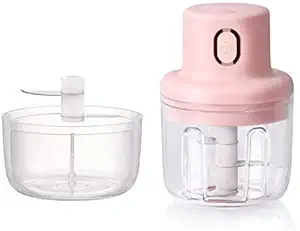 Mine Desire USB Charging Portable Mini Food Processor/Vegetable Chopper- Pink