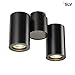 Produktbild SLV LED Strahler ENOLA_B dreh- und schwenkbar | Dimmbare Wand- und Deckenleuchte zur Beleuchtung innen | LED Spot, Deckenfluter, Deckenstrahler, Decken-Lampen, Wand-Lampe | 2-flammig, GU10, EEK E-A++