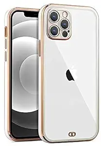 Hadwin Chrome case Compatible for iPhone 11 | Transparent case | Chrome case | Electroplating case Cover for Transparent (White)