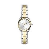 Fossil Damen Analog Quarz Uhr mit Edelstahl Armband ES4498