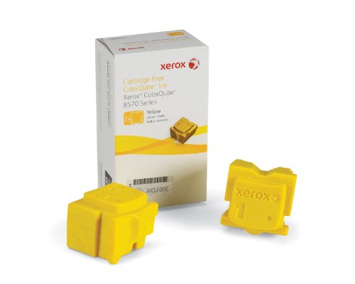 XEROX 108R00933 ColorQube 8570/8580 Ink Yellow (2 Sticks 4400 Pages) - (> Solvent Ink - LFP)