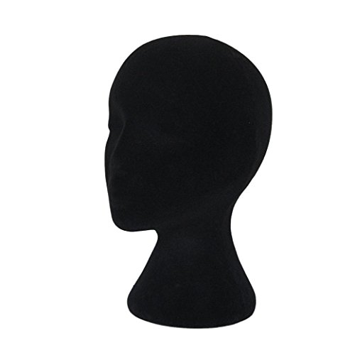 Tefamore Cabeza Modelo Mujer Mango Estilete Maniquí Peluca Espuma Peluquería Pantallas (B)