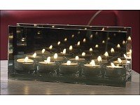 Rosenstein & Söhne Teelichthalter aus Glas für 5 Lichter - 2