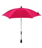 Praktischer Klickverschluss Maxi-Cosi Parasol modischer Sonnenschirm für Kinderwagen mit UV-Lichtschutz 40 Plus inklusiv Befestigungsclip, vivid red, rot