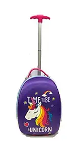 FunBlast Hard Canvas Luggage Trolley Bags for Kids-Cartoon Backpack for Kids, Cartoon Travel Bag Suitcase for Girls-Multicolor