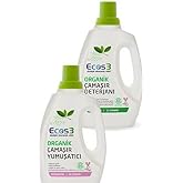 Ecos3 Organik Sıvı &Ccedil;amaşır Deterjanı 750ml+ &Ccedil;amaşır Yumuşatıcı 750ml 2'li SET