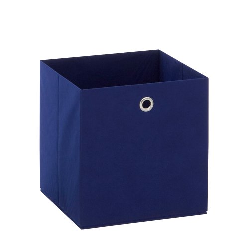 FMD Möbel 248-003 Faltbox, Vlies, blau, 32 x 32 x 32 cm, 10er Pack