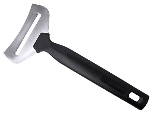 Weichkäsehobel aus Edelstahl 18/10, mit Griff aus schwarzem Polyethylen / Länge: 17 cm, Schneidbreite: 5,5 cm | ERK