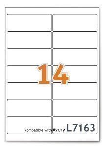 A4 Mailing Address Printer Labels Sheet 14 Labels Per Sheet 100 Sheets 1 Box