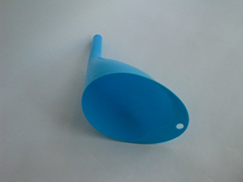 Gerade Seite Trichter aus Kunststoff – Für Flüssigkeiten in Küche, Hause, Garten, Auto Kraftstoff blau - 3