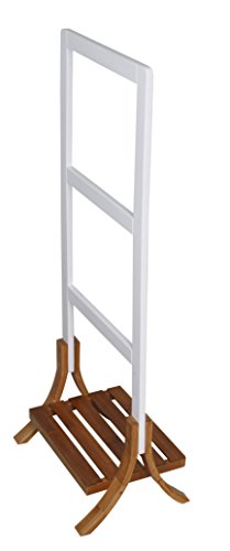 Preisvergleich Produktbild Holz Bambus Kleiderständer Handtuchhalter Garderobe Handtuchstange Bad Ständer