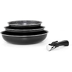 Set de 3 poêles amovibles Noir 20/24/28 cm Arthur Martin
