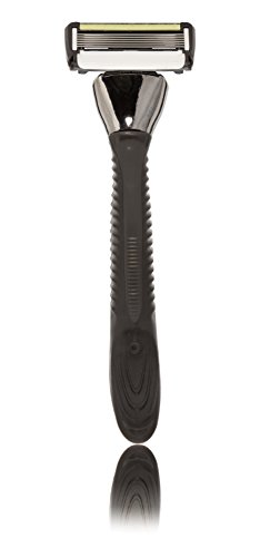 SHAVE-LAB – ZERO – Starter Set Rasierer mit 4 Klingen (Black Edition mit P.6 – für Männer die optimale Rasur bei empfindlicher Haut) - 2