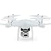 Produktbild Stilvolle lustige FPV RC Drohne mit HD WI-FI Kamera Live Video, faltbare Selfie Pocket Drohne für Kid & Anfänger, zwei Kameras,(White)