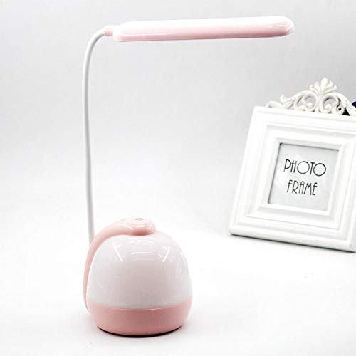 Preisvergleich Produktbild Kreative Atmosphäre führte Nachtlicht Schlafzimmer Dual-Use-Augenschutz Tischlampe, pink