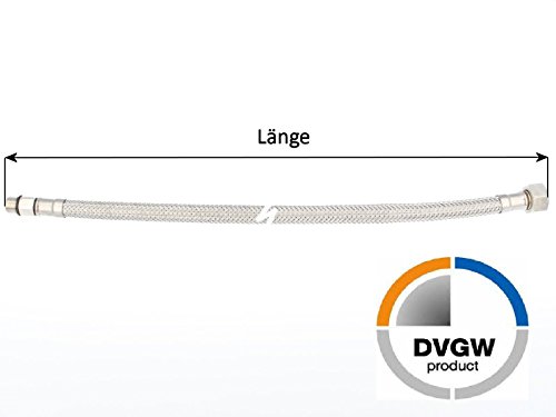 tecuro Sanitärarmaturen Anschlussschlauch M12x1 kurz – 3/8″ ÜWM x 350 mm - 2