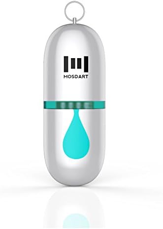 mosDART Unique 16GB USB 2.0 Flash Drive Thumb Drives with Led Indicator,Silvery with Tiffany Blue