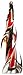 Produktbild Ecco!Murano Hand Blown Sculpture Red, Black