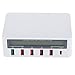 Produktbild Altsommer QC3.0 USB 5 Port + Typ C Schnell Lade Hub mit LCD Display für iPad Samsung