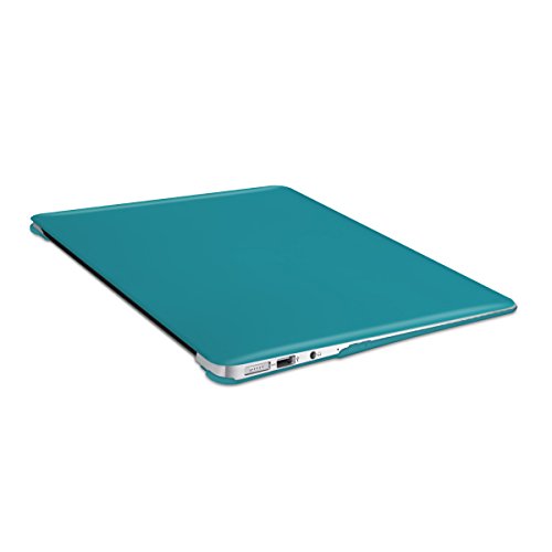 kwmobile Crystal Hülle für Apple MacBook Air 13″ (ab Mitte 2011) Hard Case – dünne durchsichtige transparente Schutzhülle Cover Tasche Petrol Transparent - 9