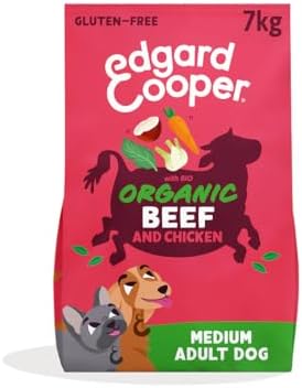 Edgard & Cooper Crochette Cani, Adulti, (Manzo/Pollo Bio, 7kg), croccantini cane, carne fresca e ingredienti naturali, senza cereali, ipoallergenico, senza zuccheri aggiunti