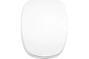 Gala Diana– Tapa y Asiento Fijo para Inodoro, Incluye Kit de Fijación y Bisagras de Acero Inoxidable, Color Blanco, Medidas 37.5 x 4.8 x 43.4 cm– Modelo G5134001