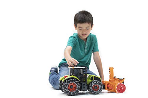 Bruder 03017 TOYS Claas Axion 950 mit Schneeketten und Schneefräse, grün - 2