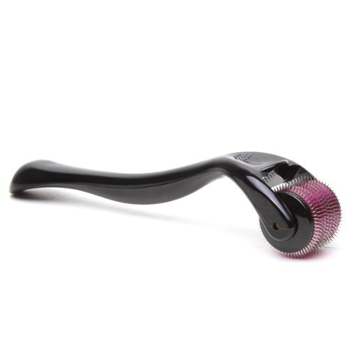 Professional Titanium Microneedle Needle Roller Treating Acne Scars, Skin, Hair Loss, Wrinkles, Blackheads, Lines, Sun Damaged, Ageing- Daily Care Product, Reducing Blemishes Scars Potholes Cellulite Stretchmarks Uplifting Whitening Regeneration. Home Use (0.5mm)