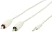 Produktbild Valueline vlmb22200 W20 Kabel Audio Jack Stereo männlich auf 2 x RCA männlich, 3.5 mm, 2 m, weiß