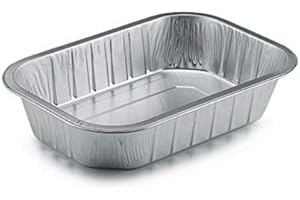 BAKERY DIRECT LTD Bakery-Direct- 25 Aluminium-Foil-Tin-Strong-Disposable-Baking-Tray-Loaf-Pan-Dish-Without-lids