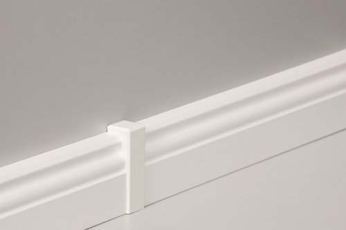 NEUHEIT!!! Original KGM Eckturm Eckblock Eckstab Ecke (klein 65 mm) aus Holz (lackiert) für weiße Leisten z.B. Altberliner Hamburger Profil - 3