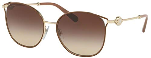 Bulgari 6114 - Gafas de sol para mujer Matte Bronze-pale Gold/Browngradient Talla única