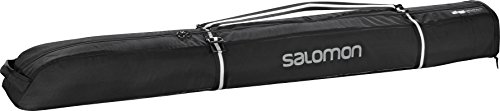 Salomon, Erweiterbarer, gepolsteter Skisack fr 1 Paar Ski (165-185 cm), EXTEND 1P PADDED 165+20 SKIBAG, Schwarz (Black/Light Onix), L38258300 Salomon, Erweiterbarer, gepolsteter Skisack fr 1 Paar Ski (165-185 cm), EXTEND 1P PADDED 165+20 SKIBAG, Schwarz (Black/Light Onix), L38258300