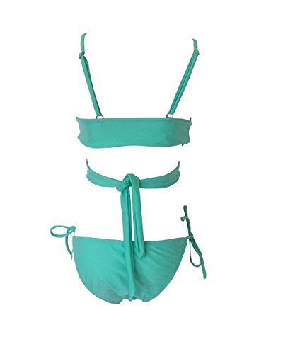 Moollyfox Frauen Tie Side Zwei Stücke Separate Normallacks Der Bikini Set Damen Schwimmanzug Badenanzug - 3