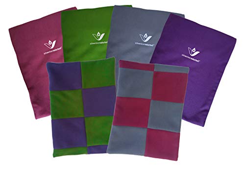 Schweriner Naturheil Moor Wärmekissen 28x38 cm mit Fleecebezug in Olivgrün, Wärmflasche, Heizkissen, Wärmekompresse