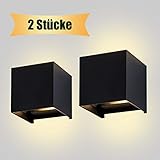 [Baumaterial mit Hochqualität] Unsere LED Außenlampe ist mit hochwertiger Aluminiumlegierung gefertigt. Super leicht und robust, wiegt nur 538g. Unsere LED Wandbeleuchtung verwendet LED COB Technik, sorgt für mehr als 10000 Stunden Lebensdauer. Der Stromversorgungsteil verfügt über einen Kurzschlussschutz-LED-Treiber, um eine sichere Nutzung zu gewährleisten.