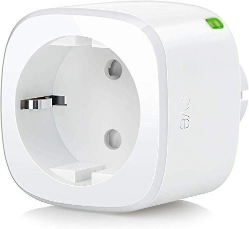 Eve Energy - Prise intelligente avec compteur de consommation, programmes intégrés, contrôle vocal, sans passerelle intermédiaire, Bluetooth Low Energy (Apple HomeKit)