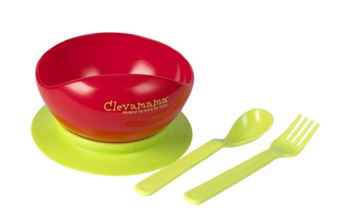 Clevamama Suction Feeding Bowl and Cutlery