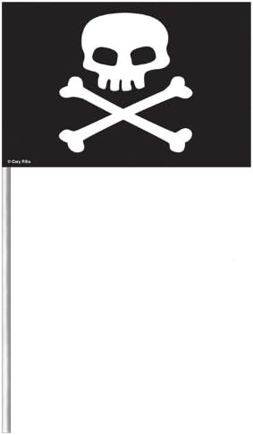 Buried Treasure Pirate Party Flag Decorations x 8