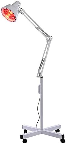 QQHealth Infrared Heat Lamp Muscle Skin Acupuncture Therapy Floor Stand Beauty Professional Light With Articulated Arm Wheels Bulb
