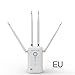 Produktbild AC1200 11ac Gigabit AP / Router WiFi Reichweite Extender 1200Mbps Wifi Booster Signal Extender Wi-Fi Repeater mit 4 externen Antennen Beseitigen Wi-Fi Dead Zones Dual Externes Band Verfügbar 2,4 GHz u