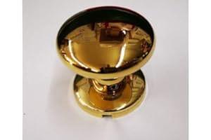 SECUREMME Maniglia per porta Pomolo modello ROMA 5020KOL SECUREMME, Ottone Lucido, Oro, 65 mm (diametro pomolo) x 8 mm (Quadro), Made in Italy