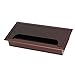 Produktbild Computer braun Aluminiumlegierung Rechteck Draht Loch Abdeckung 160x80x28mm