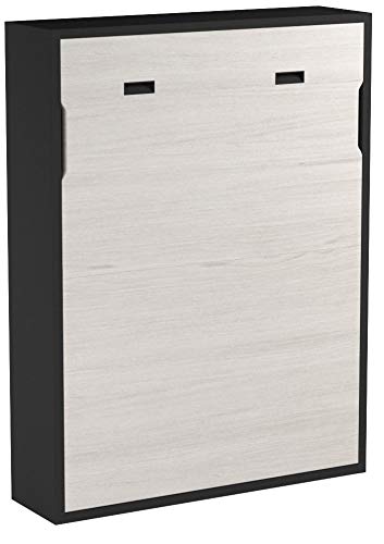 Meubles ROS Lit escamotable - 207,6x156,9x36 cm - Chêne/Gris Ardoise