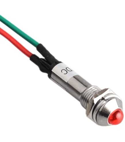 Spia LED A Pannello 220V - Indicatore Luminoso Rosso, Blu O Arancione